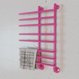 Полотенцесушитель водяной Элит Сталь Hairbrush фуксия 600x600 (нижнее справа)