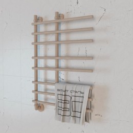 Полотенцесушитель водяной Элит Сталь Hairbrush мокко 1300x600 (нижнее слева)
