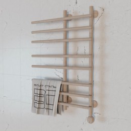 Полотенцесушитель электрический Элит Сталь Hairbrush мокко 1200x600 (нижнее справа)