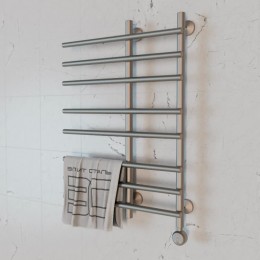 Полотенцесушитель электрический Элит Сталь Hairbrush сатин 1300x400 (нижнее справа)