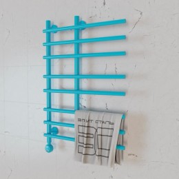 Полотенцесушитель электрический Элит Сталь Hairbrush аквамарин 1300x600 (нижнее слева)