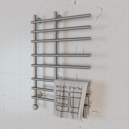 Полотенцесушитель электрический Элит Сталь Hairbrush сатин 1300x500 (нижнее слева)